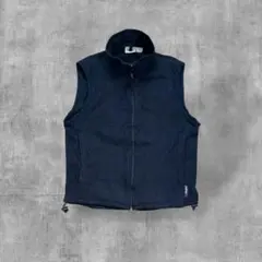 【希少】90s Woolrich Polartecフリースベスト黒S→Mメキシコ