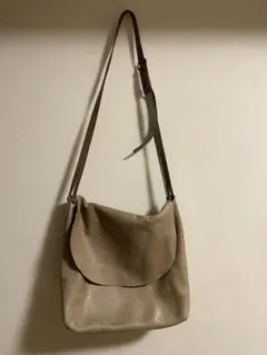 レザー ショルダーバッグ グレージュのサムネイル