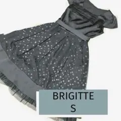 美品【ブリジット】レディースワンピースSブラック黒フォーマルセレモニードレス