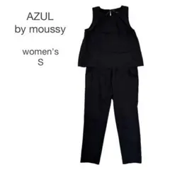 AZUL by moussy ノースリーブ オールインワン S 黒 夏のサムネイル