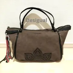 Desigual（デシグアル）花柄 カービング　ハンドバッグ