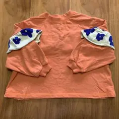 MARKEY'S CALMIA フラワー柄フリルトレーナー スウェット　110