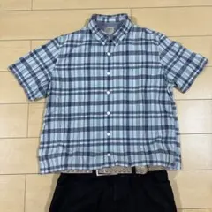 00s archive cityboy 短丈チェックシャツ ボックスカット