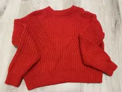H&M 赤 ニットセーターS