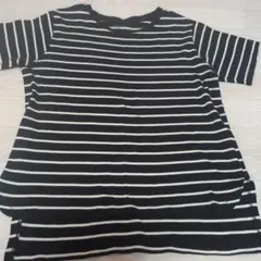 American Holic ボーダー ブラック Tシャツ Sサイズ