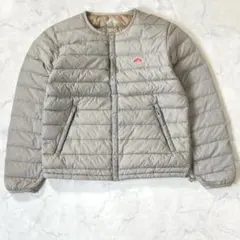 美品♪ダントン インナーダウン ノーカラー グレー サイズ36 ua6