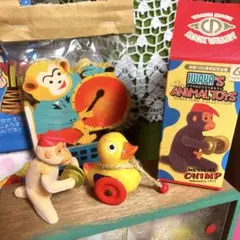 アニマルトイズ　ケンエレファント　セルロイド　ビンテージ　当時物　 リーメント