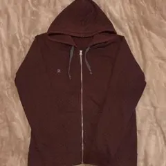 R.NEWBOLD ジップパーカー メンズ XL レッド 赤 ボルドー ドット