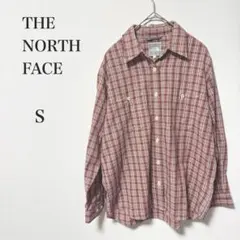 THE NORTH FACE ザ・ノース・フェイス　レッドチェック長袖シャツ　S
