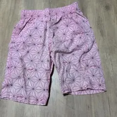 ピンク 幾何学模様 ハーフパンツ 110