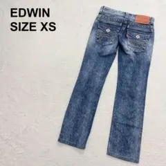 エドウィン　ローライズデニム　ストレート　Y2K　00s　花柄　日本製（761）