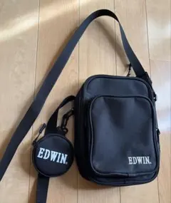★EDWIN ショルダーバッグ ブラック