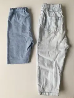 90cm ズボン 2点まとめ売り デニムパンツ レギンス