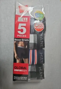 【未使用】Hanes ボクサーブリーフ 4枚セット メンズLL
