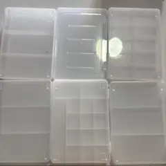 透明トレカケース 6個セット 中サイズ