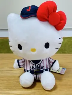 侍ジャパン サンリオキャラクターズ BIGぬいぐるみ　ハローキティ 野球コラボ