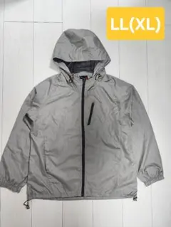 ウインドブレーカー　LL レディース　ナイロンジャケット　グレー系