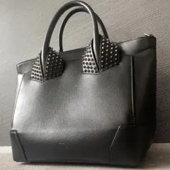 美品/A4可★ クリスチャン　ルブタン　エロイーズ　スタッズ　トートバッグ　黒のサムネイル