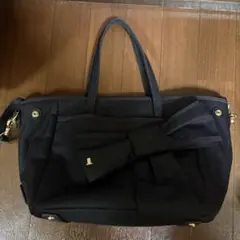 LANVIN en Bleu トートバッグ リボン ブラックのサムネイル