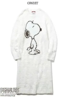 新品未使用　ジェラートピケ【SNOOPY】ジェラートJQDドレス オフホワイト
