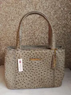 HARDY AMIES LONDON オーストリッチ ハンドバッグ　未使用品のサムネイル