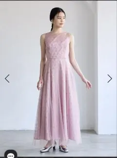 AIMER チュールレースアンクルドレス