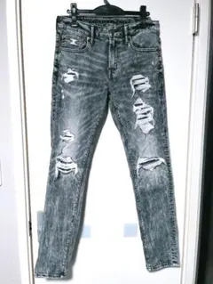 【最終価格】アメリカンイーグル SKINNY ケミカルグレー デニム