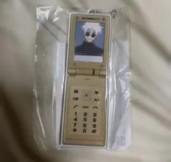 W55T】TOSHIBA ゴールド ガラケー呪術廻戦 五条悟 コスプレ 充電付き