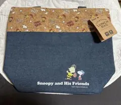スヌーピー コルク&デニムランチバッグ M