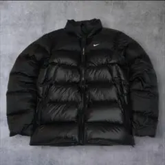 美品 NIKE ダウン 肉厚 ヌプシ 550fill ドローコード 黒 L