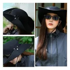 帽子 UVカット 紫外線対策 つば広 あご紐 折りたたみ 日除け帽子 吸汗速乾