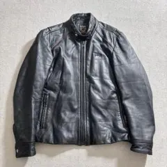 Schott ショット シングル ライダース レザージャケット ブラック L