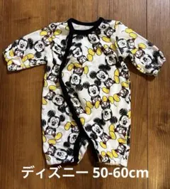 ディズニー ロンパース 50-60cm ミッキーだらけ