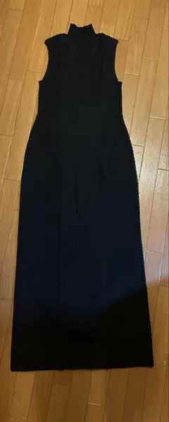 FRAY.I.D ブラックノースリーブニットワンピース