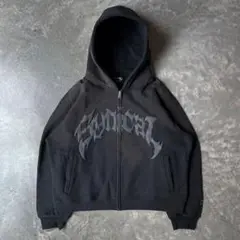 Geek RADICAL GOTHIC ZIP HOODIE Black / M