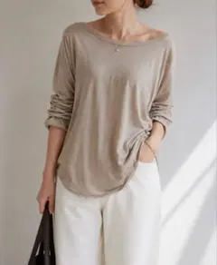 Deuxieme Classe Layering Tシャツ 長袖 ベージュのサムネイル