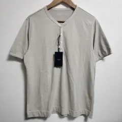 タグ付未使用 チルコロ1901 ヘンリーネックTシャツ ベージュ Mのサムネイル