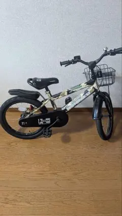 RAMPAGE 子供用自転車 黒/黄色 カゴ付き 18インチ - メルカリ