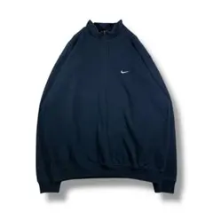 【1004】　NIKE　ハーフジップトレーナー　サイズL　ブラック