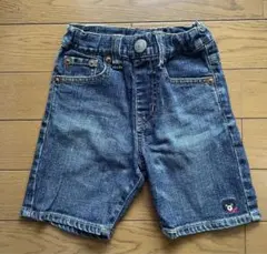 ミキハウス ダブルビー デニムハーフパンツ 100センチ