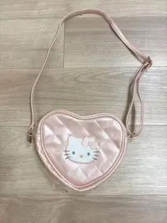 ハローキティ　キルティング　ハートポシェット　キッズ