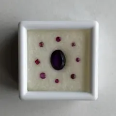 ルースセット　アメジスト　3cmケース