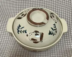 土鍋 一人用 ６号 魚柄 レトロ柄