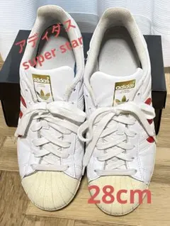 adidas SUPERSTAR ホワイト レッドのサムネイル