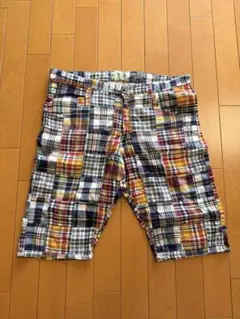 BEAMS チェック柄ショートパンツ Lサイズ