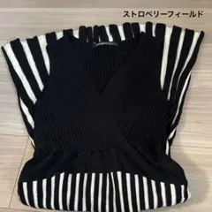 ストロベリーフィールド　ニットノースリーブワンピース