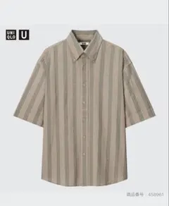 【UNIQLO U 】シアサッカーオーバーサイズシャツ（半袖）のサムネイル