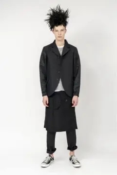 コムデギャルソン　燕尾　タキシード　テーラードジャケット　変形　パイピング　黒 USED】BLACK COMME des GARCONS(ブラック コムデギャルソン)燕尾