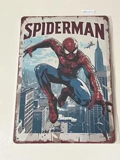 スパイダーマン ブリキ看板 インテリア