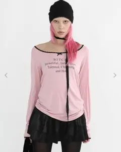 美品！【AMERI】LITTLE FUNNY FACE SHEER TOP - メルカリ